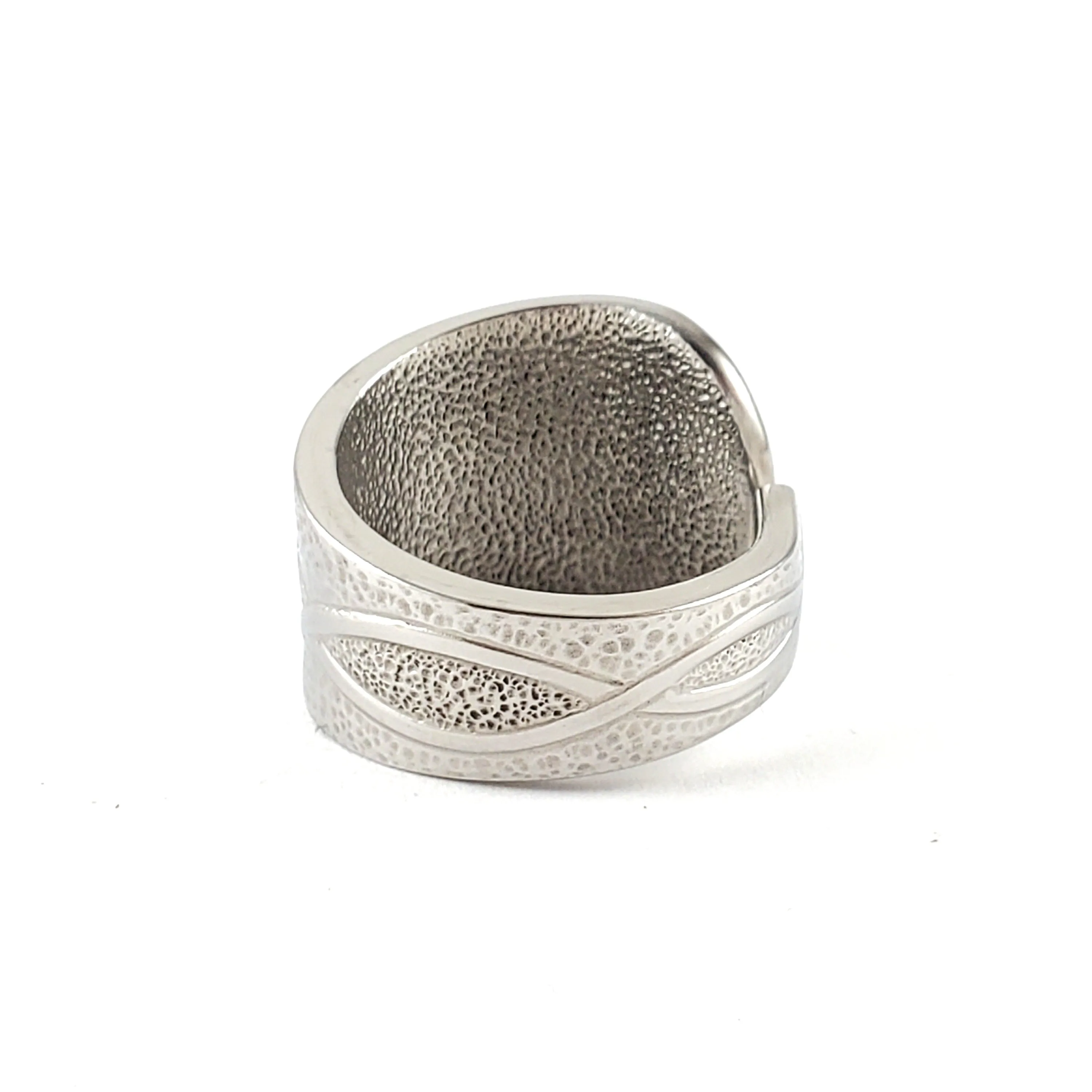 Triskeles Spiral Stainless Steel Spoon Ring