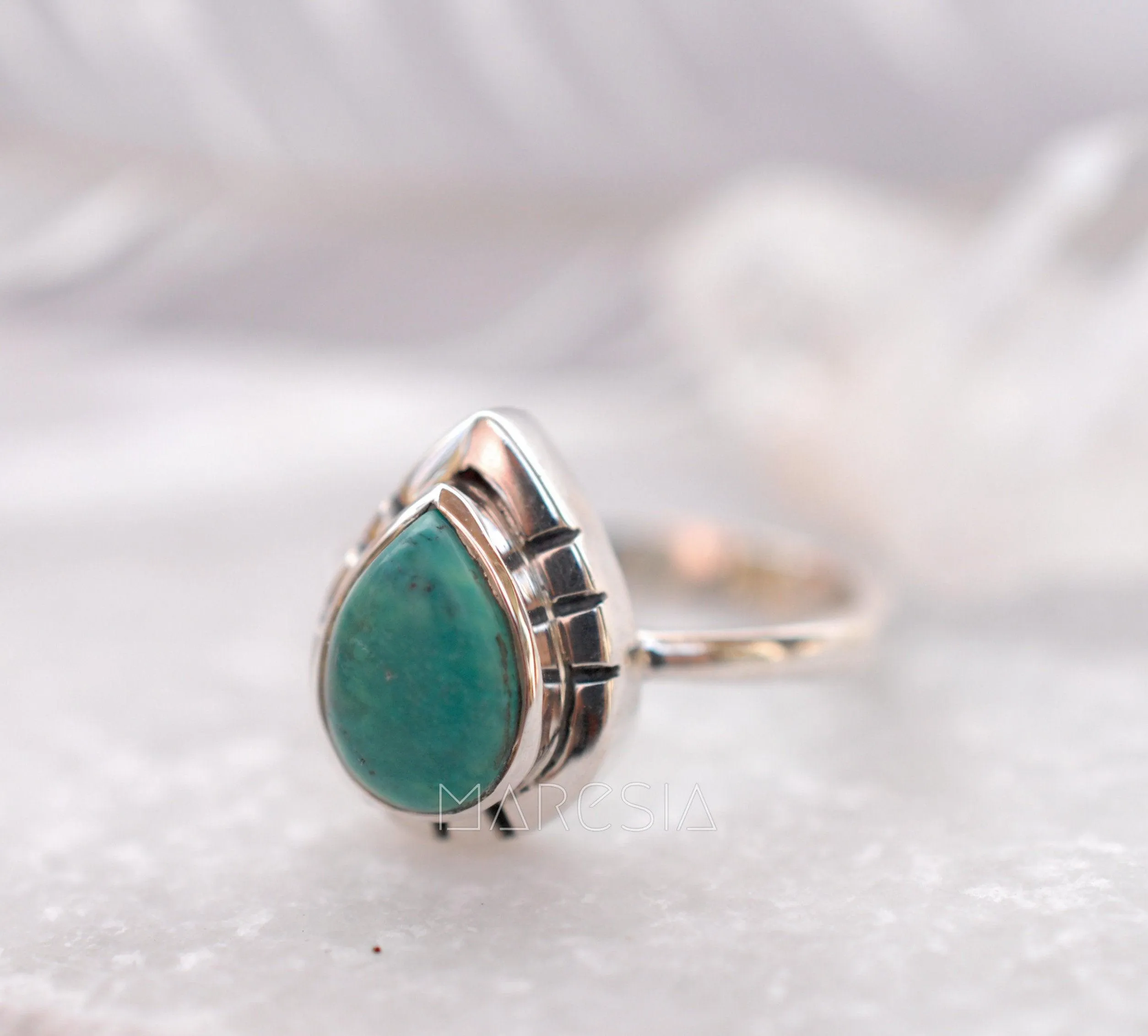 Turquoise Ring ~ Sterling Silver 925 ~MR008