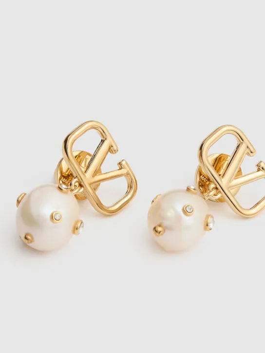 Valentino Garavani   Small Vlogo Signature Universe earrings 