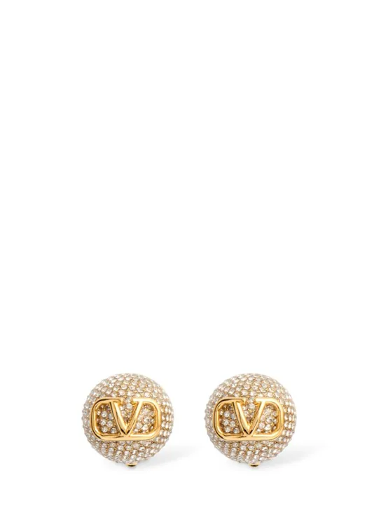 Valentino Garavani   Vlogo Signature crystal earrings 