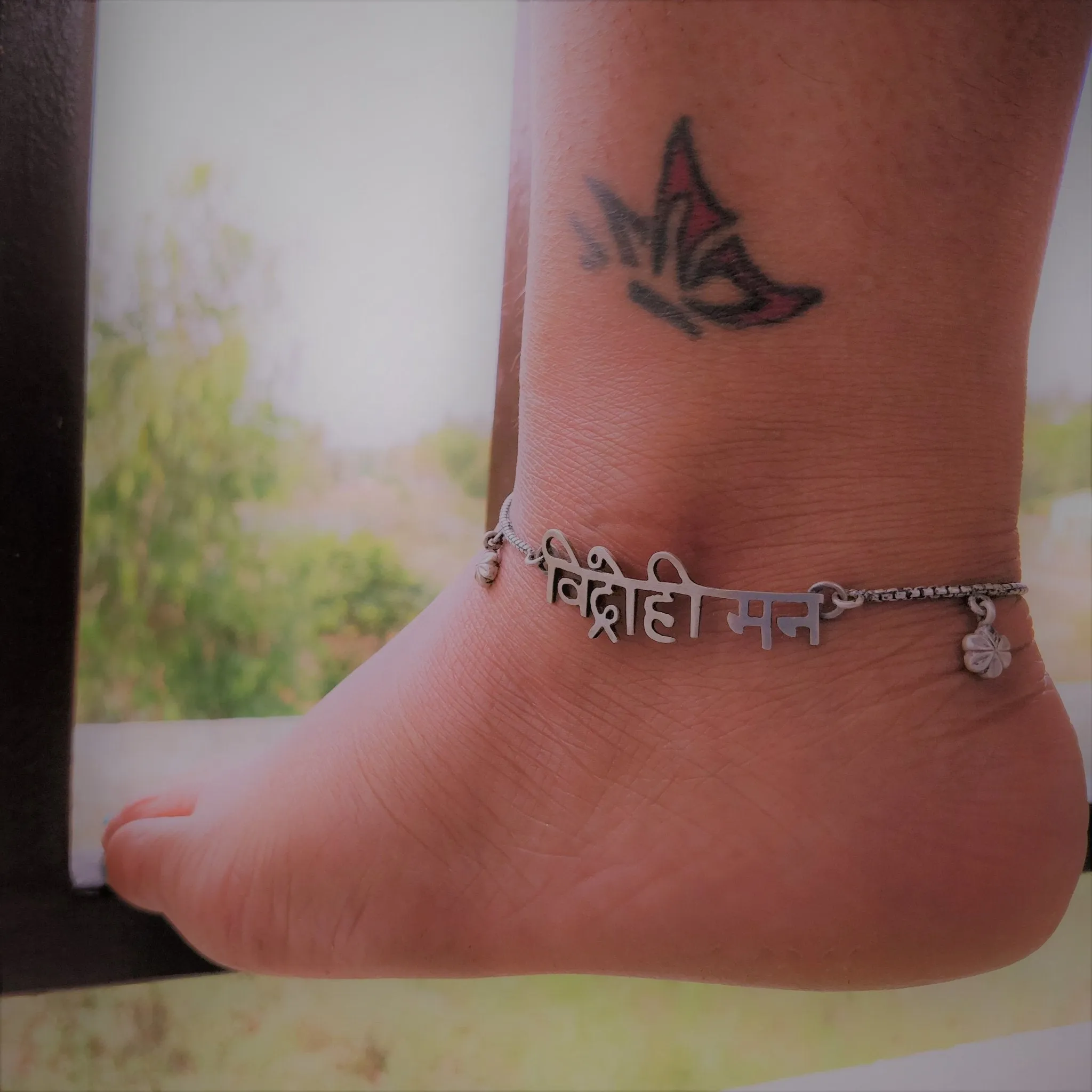 Vidrohi Man Anklet