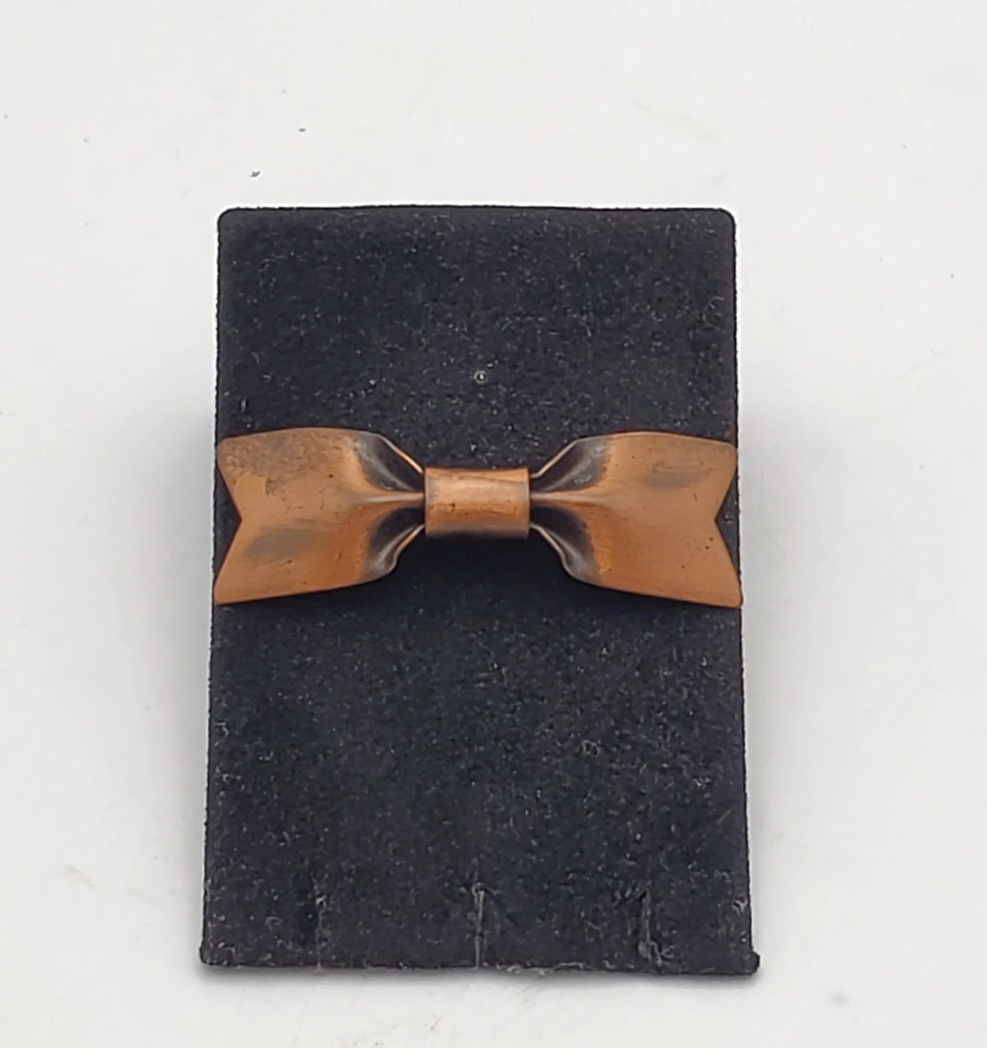 Vintage Copper Bow Tie Brooch