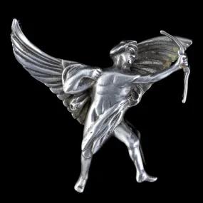 Vintage Sterling Silver Eros Brooch Dated 1948