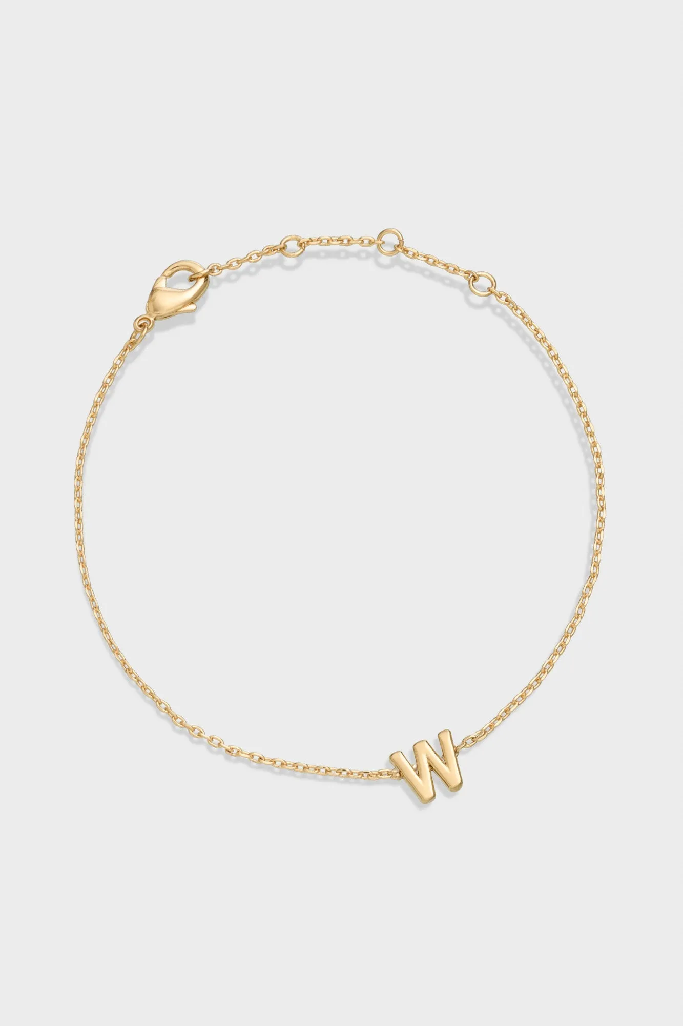 W - Letter Bracelet