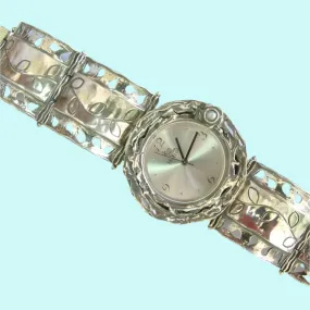 Watch Handcrafted Sterling Silver 925 Watch Japanese Myota NEW