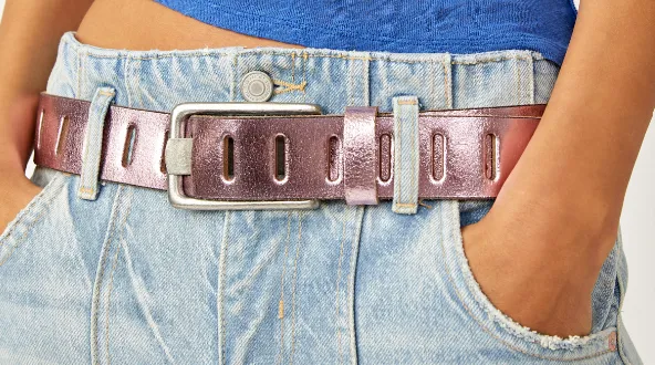 We The Free Jona Belt- Metallic Gumdrop