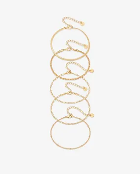 Wear Everywhere Chain Bracelet 5-Pack