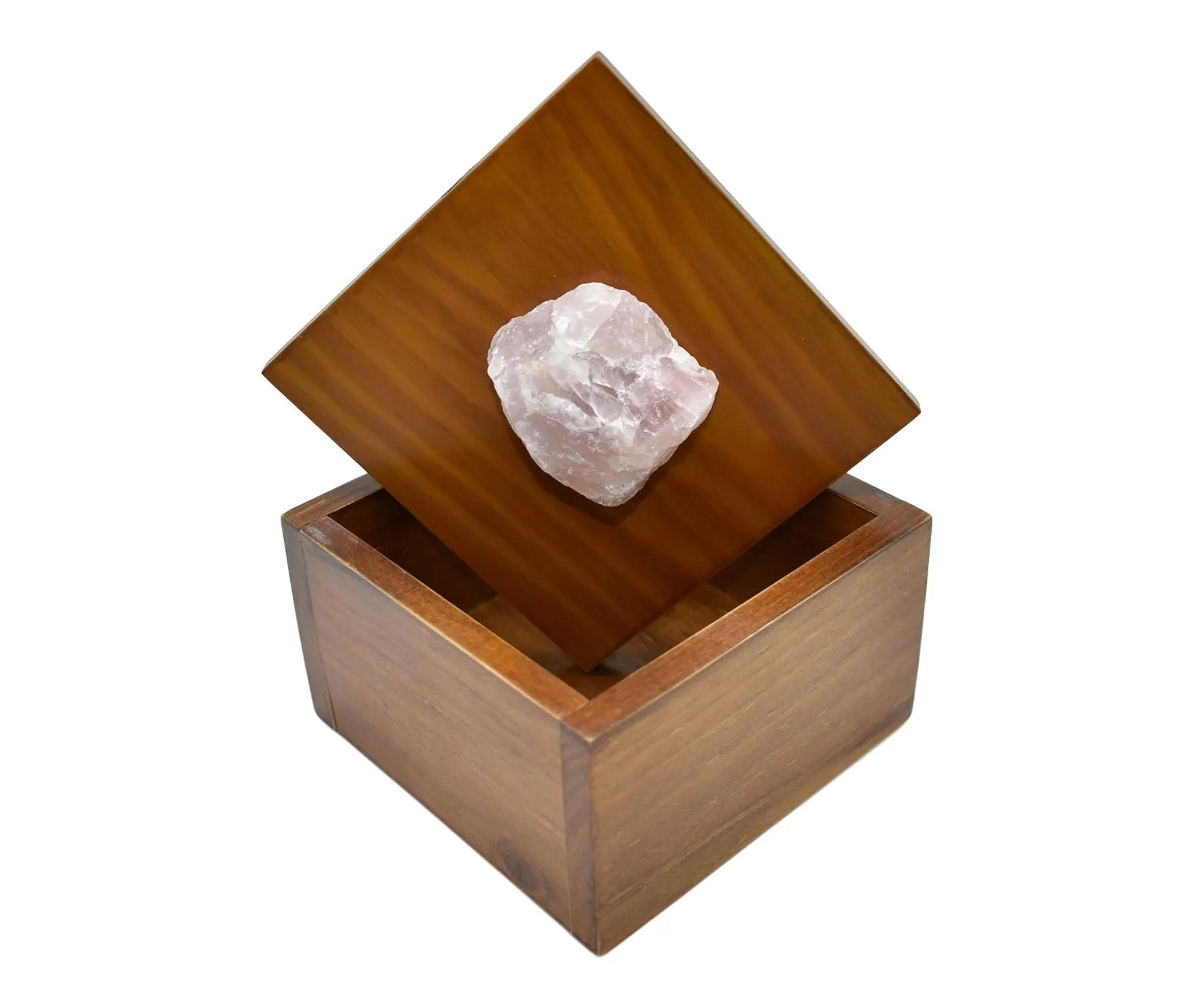 Wooden Boxes with Gemstone on Top