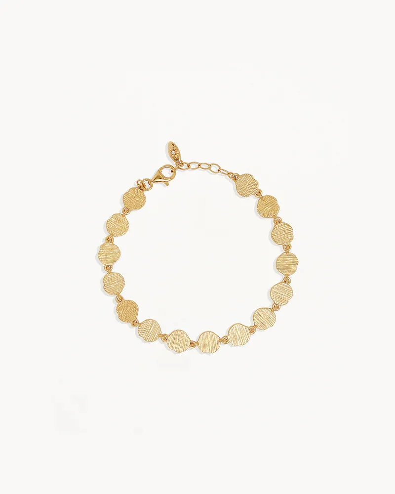 WOVEN LIGHT COIN BRACELET | 18K Gold Vermeil