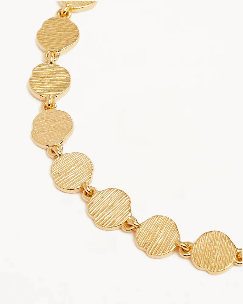 WOVEN LIGHT COIN BRACELET | 18K Gold Vermeil