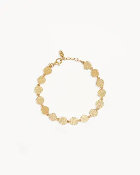 WOVEN LIGHT COIN BRACELET | 18K Gold Vermeil