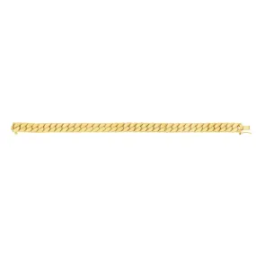 Yellow 14K Gold Maschio Skinny Modern Curb Bracelet/Chain