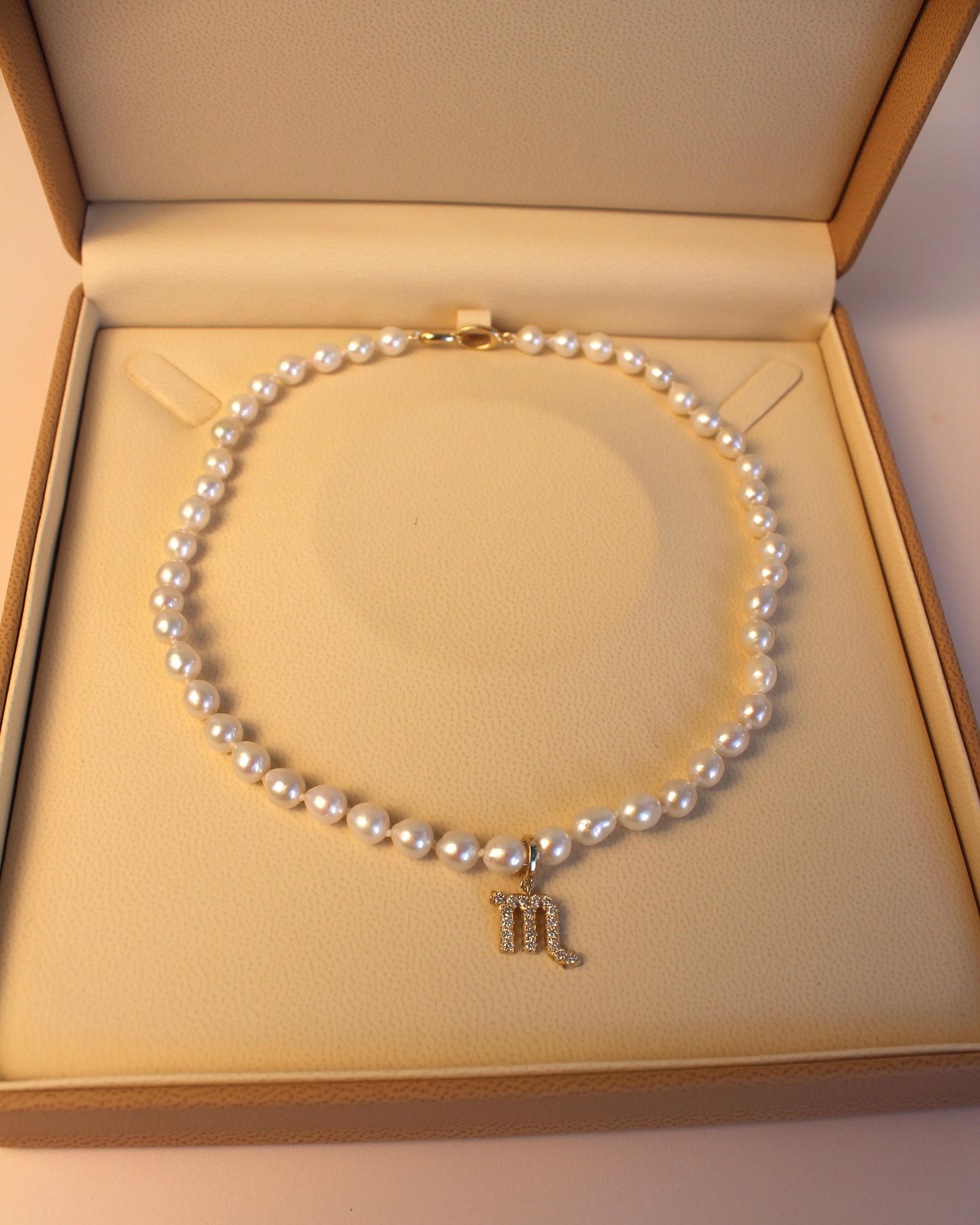 Zodiac Pearl Necklace