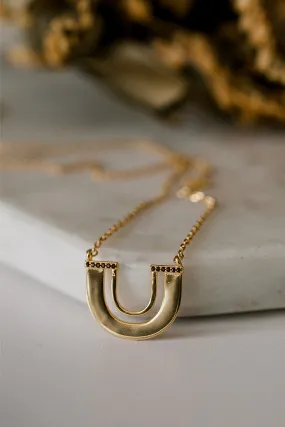 Zulu Gold U Shape Necklace EOL